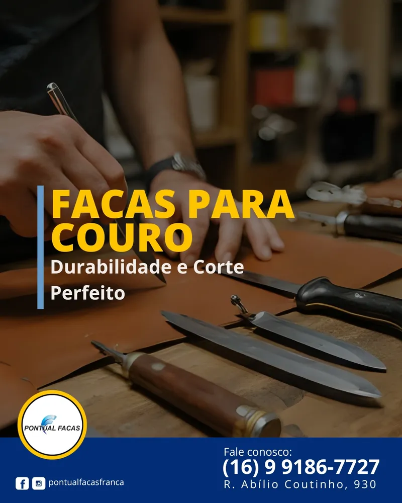 Facas para Corte de Couro industrial — Pontual Facas Franca SP
