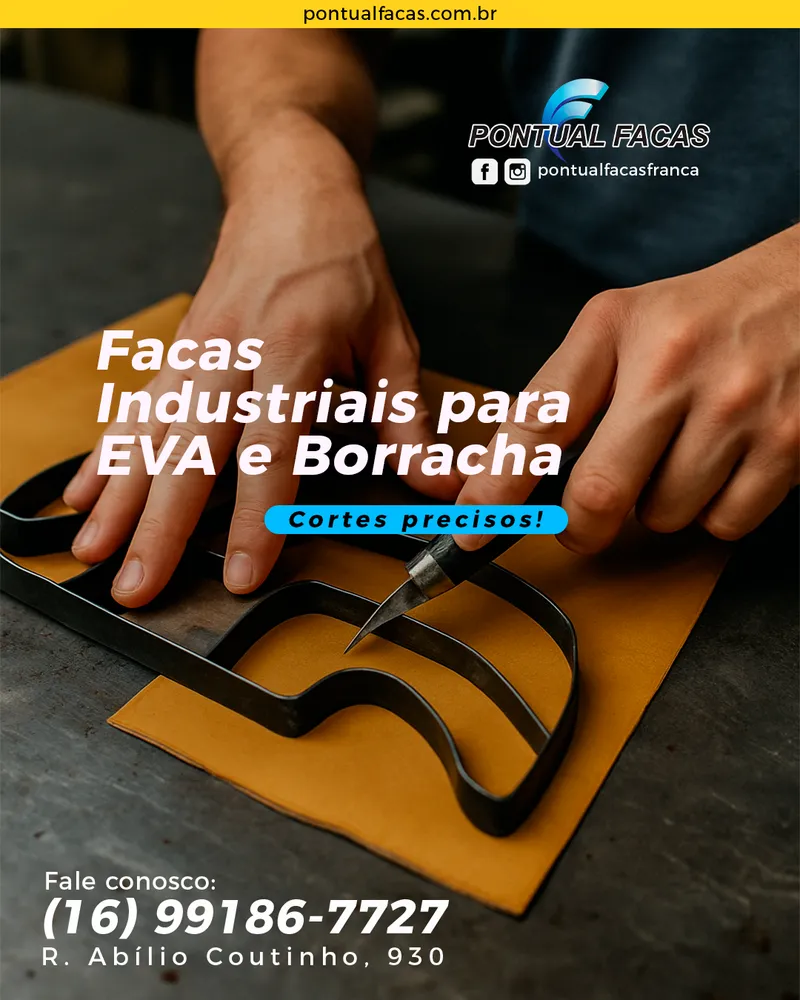 Facas para EVA e Borracha industrial — Pontual Facas Franca SP